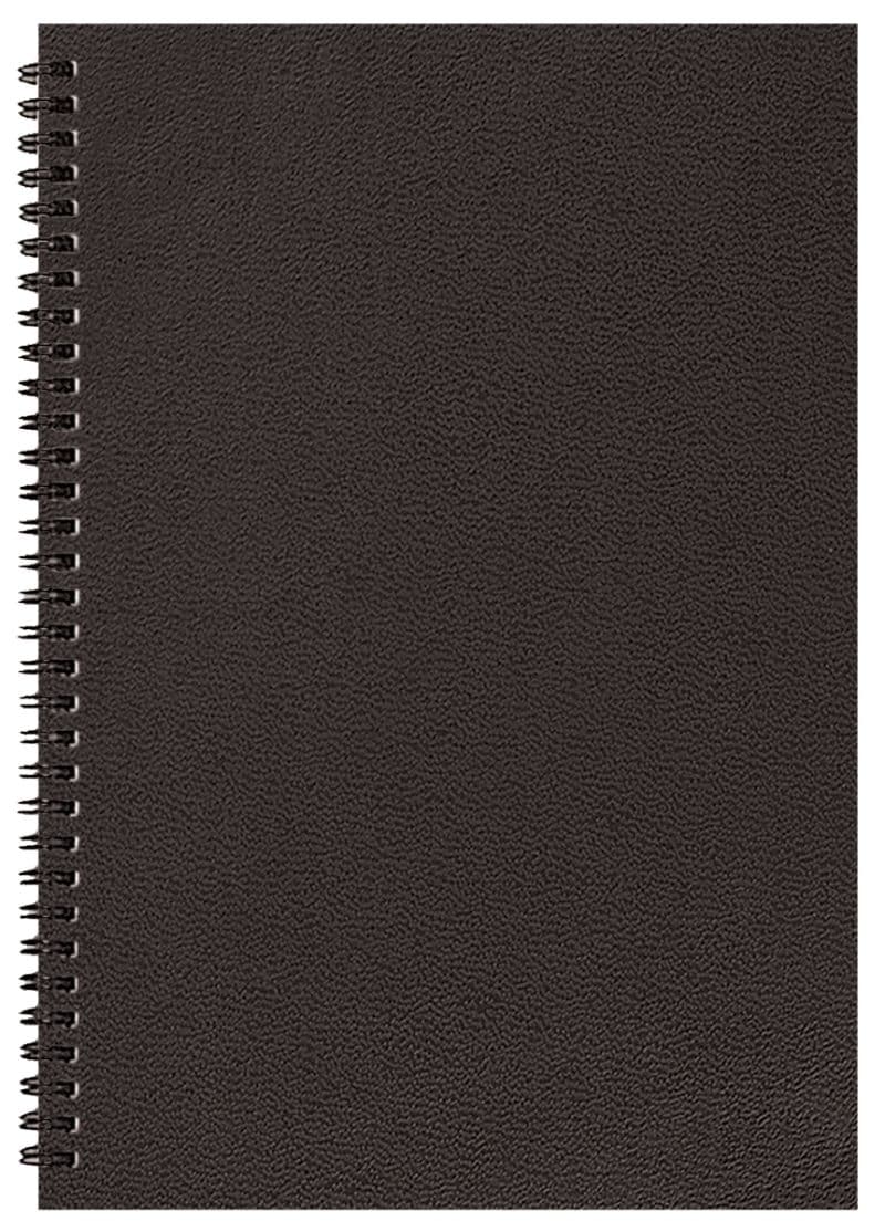 Custom Monthly Desk Wire Bound Appointment Planner w/ Leatherette Cover - 7