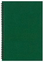 Custom Monthly Desk Wire Bound Appointment Planner w/ Leatherette Cover - 8