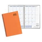 Custom Monthly Desk Wire Bound Appointment Planner w/ Technocolor Cover - 1