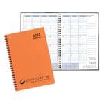 Custom Monthly Desk Wire Bound Appointment Planner w/ Technocolor Cover