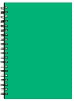 Custom Monthly Desk Wire Bound Appointment Planner w/ Technocolor Cover - 4