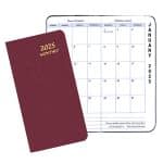Custom Monthly Pocket Planner W/ Shimmer Cover - Upright Format - 1
