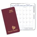 Custom Monthly Pocket Planner W/ Shimmer Cover - Upright Format