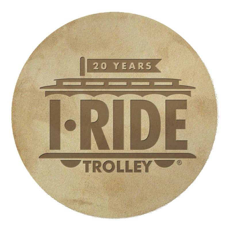 Custom Natural Leather Coaster | Circle | 3 7/8" dia.