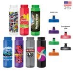 Custom Newport 25 oz. PET Bottle with Pull Spout Lid