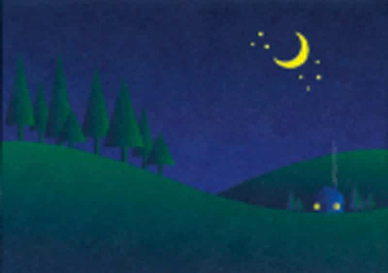 Custom Night Sky Everyday Blank Note Card (3 1/2"x5")