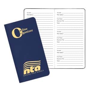 Custom Online Organizer/ Leatherette Cover