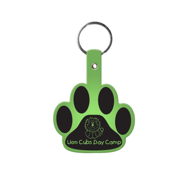 Custom Paw Flexible Key Tag - 4