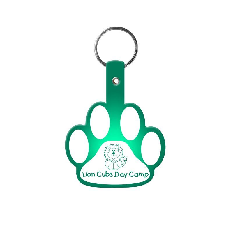 Custom Paw Flexible Key Tag - 5