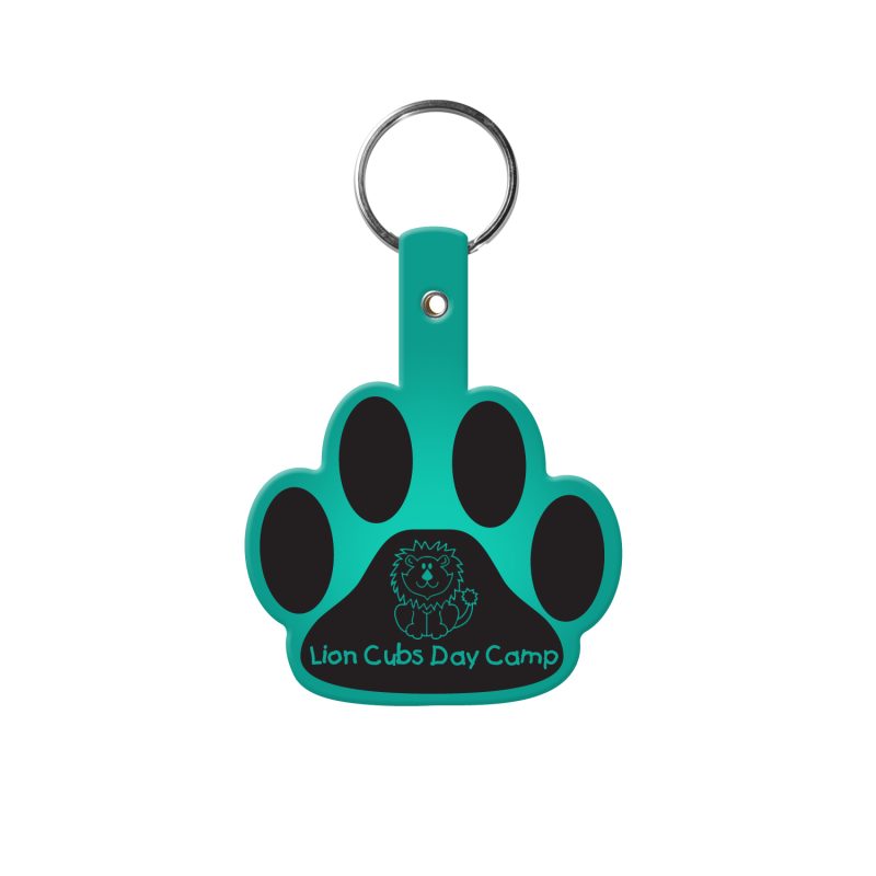 Custom Paw Flexible Key Tag - 6