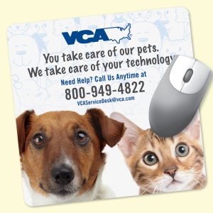 Custom Peel&Place® 8" Square x.015" Ultra-Thin Mouse Pad