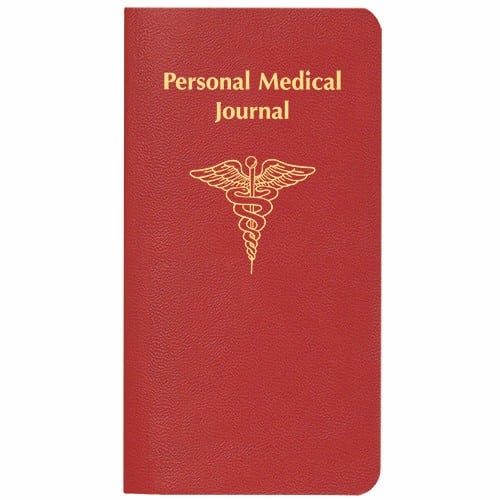 Custom Personal Medical Journal w/ Leatherette Cover - 5
