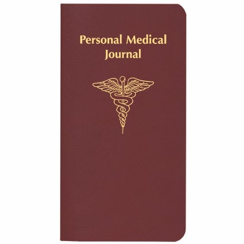 Custom Personal Medical Journal w/ Leatherette Cover - 6