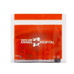 Custom Pet Safety & First Aid Kit in a Resealable Plastic Bag