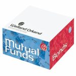 Custom Post-it® Custom Printed Noted Half Cube (3 3/8"x3 3/8"x1 3/4")