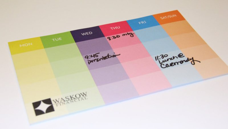 Custom Post-it® Custom Printed Organizational Notes (6"x10") - 25 Sheets