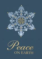 Custom Premium-Filagree Snowflake Holiday Greeting Card