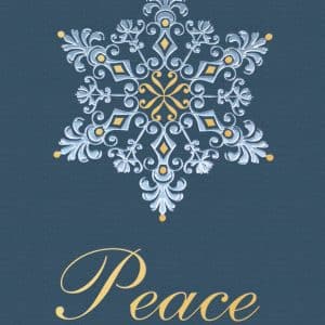 Custom Premium-Filagree Snowflake Holiday Greeting Card