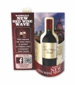 Custom Red Wine 3-D Wave Table Tent