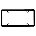 Custom Screened Full View License Plate Frame With 4 Holes - 1