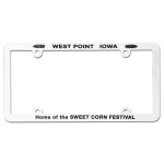 Custom Screened Full View License Plate Frame With 4 Holes - 2