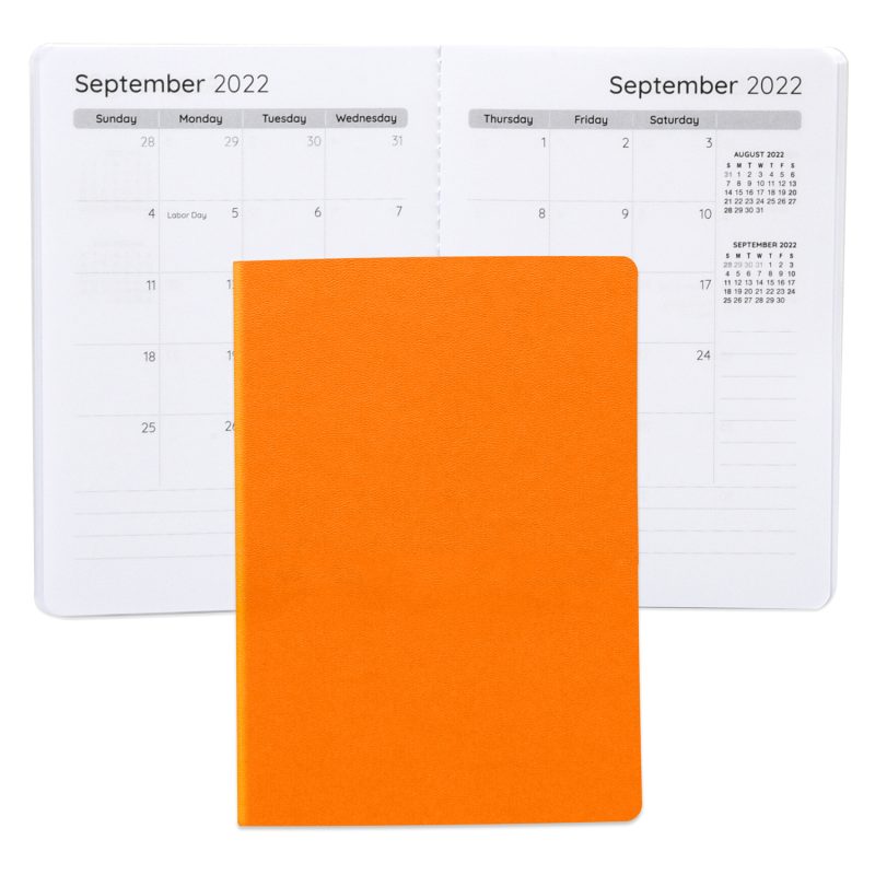 Custom Senzabrite Faux Leather Commuter Monthly Planner - 1