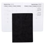 Custom Senzabrite Faux Leather Commuter Monthly Planner