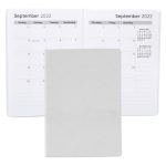 Custom Senzabrite Faux Leather Commuter Monthly Planner - 4