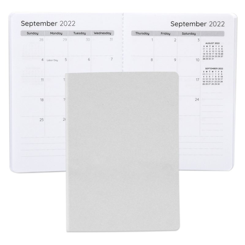 Custom Senzabrite Faux Leather Commuter Monthly Planner - 4