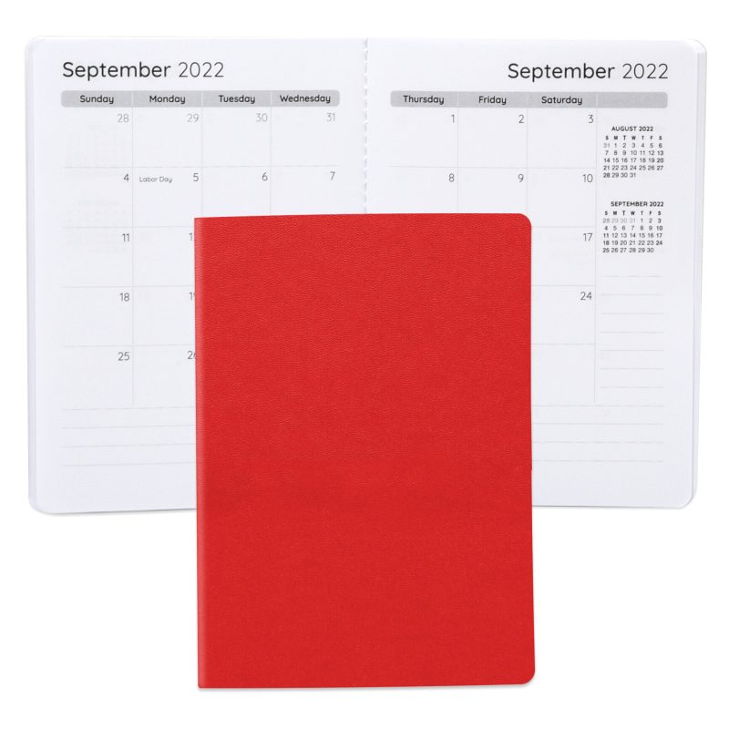 Custom Senzabrite Faux Leather Commuter Monthly Planner - 5