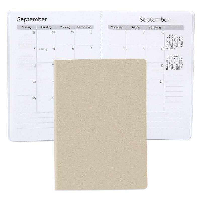Custom Senzabrite Faux Leather Commuter Monthly Planner - 6