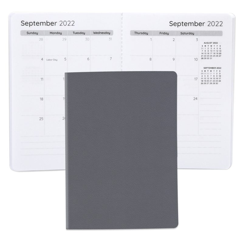 Custom Senzabrite Faux Leather Commuter Monthly Planner - 8