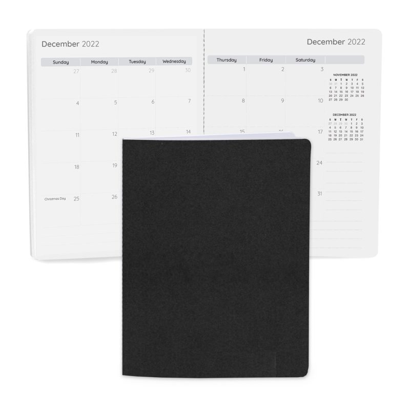 Custom Senzabrite Faux Leather Commuter Monthly Planner - 2