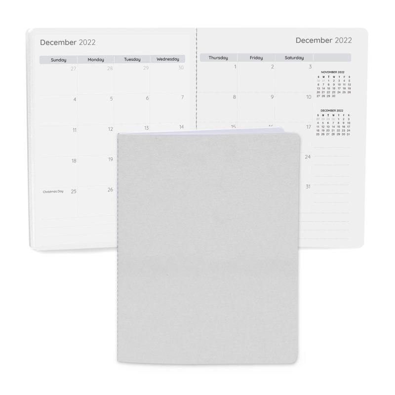 Custom Senzabrite Faux Leather Commuter Monthly Planner - 6