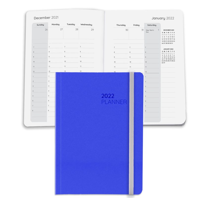 Custom Senzabrite Faux Leather Perfect Bound Weekly Planner Journal Book - 3