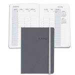 Custom Senzabrite Faux Leather Perfect Bound Weekly Planner Journal Book - 7