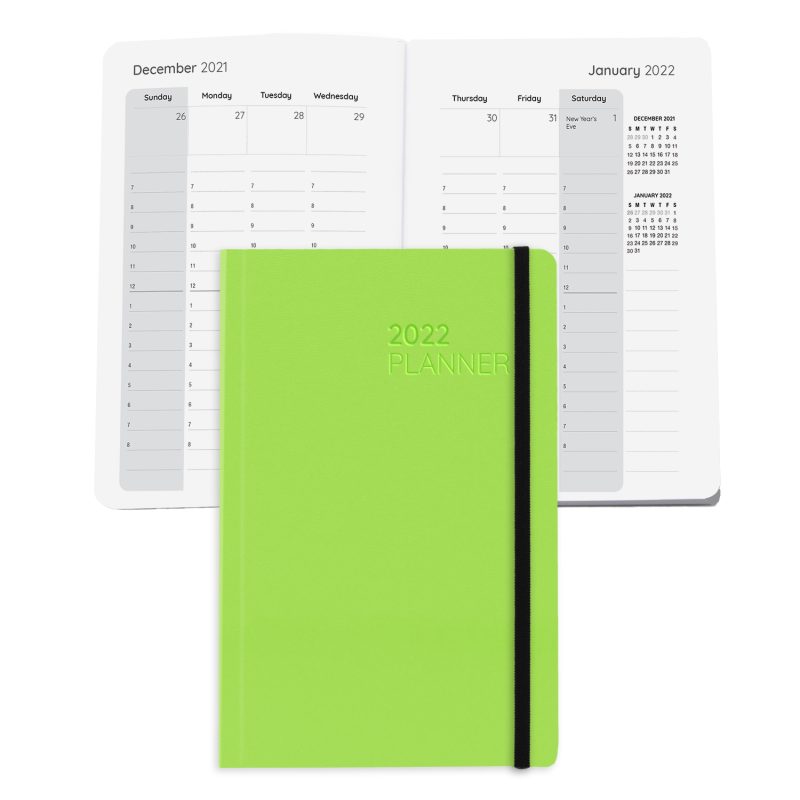 Custom Senzabrite Faux Leather Perfect Bound Weekly Planner Journal Book - 3