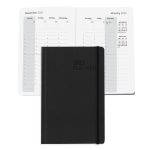 Custom Senzabrite Faux Leather Perfect Bound Weekly Planner Journal Book - 5
