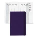 Custom Senzabrite Faux Leather Perfect Bound Weekly Planner Journal Book - 6