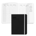 Custom Senzabrite Faux Leather Perfect Bound Weekly Planner Journal Book - 3