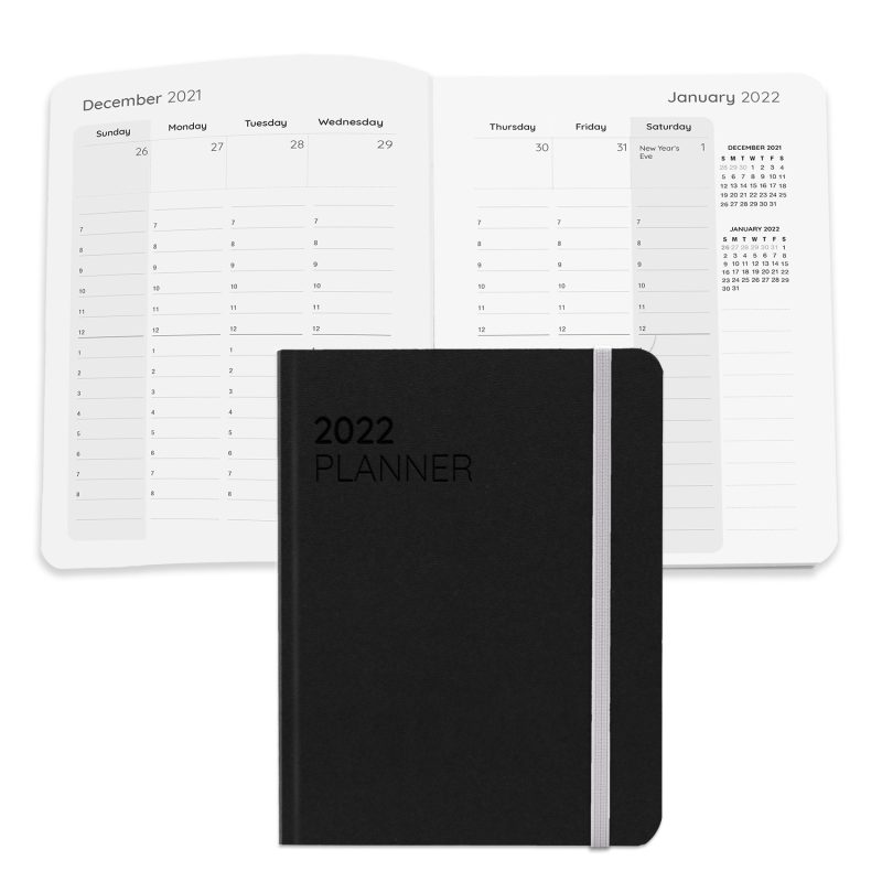 Custom Senzabrite Faux Leather Perfect Bound Weekly Planner Journal Book - 3