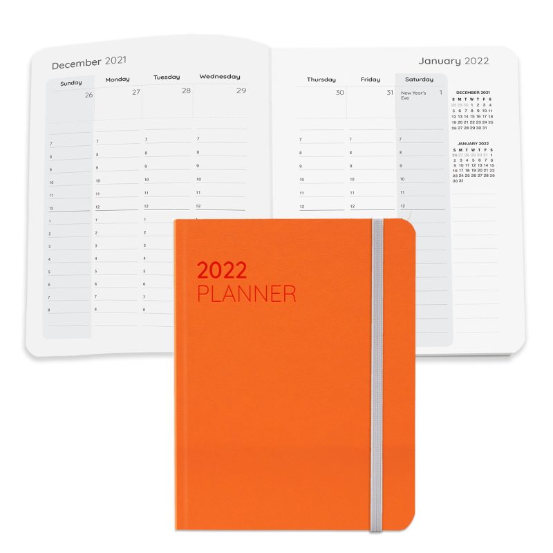 Custom Senzabrite Faux Leather Perfect Bound Weekly Planner Journal Book - 4