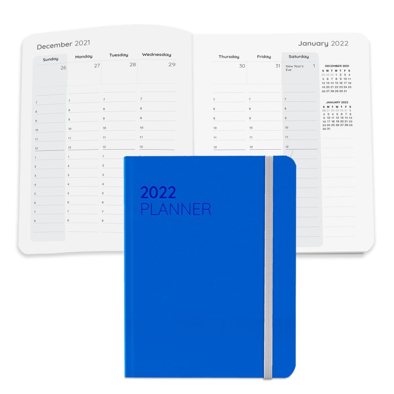 Custom Senzabrite Faux Leather Perfect Bound Weekly Planner Journal Book - 7