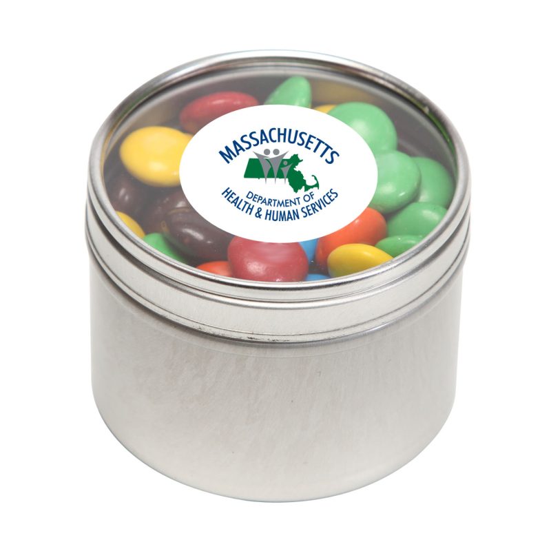 Custom Small Round Window Tin Premium Fill - 5