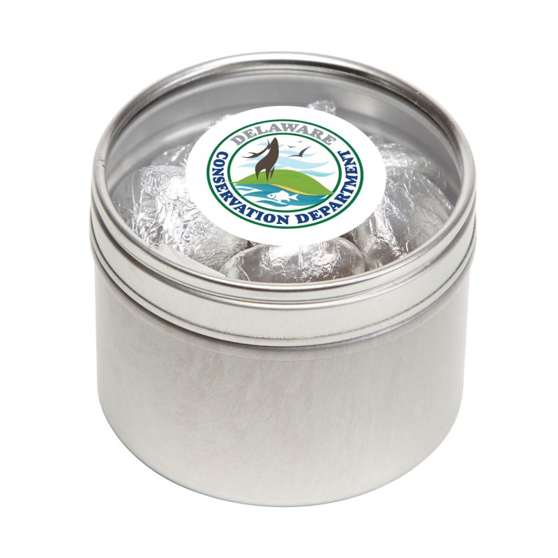 Custom Small Round Window Tin Premium Fill - 6