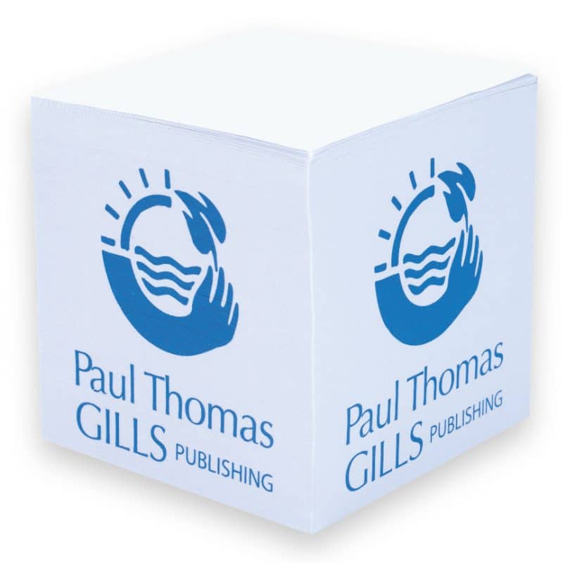 Custom Souvenir® 3" x 3" x 3" Non-Adhesive Value Cube