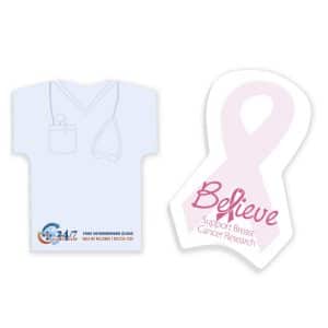 Custom Souvenir® Sticky Note™ 4" x 6" Die Cut Pad
