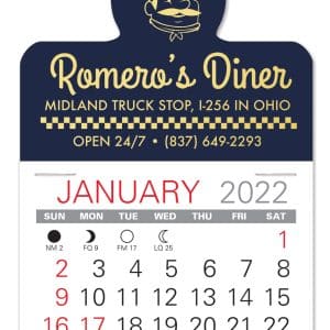 Custom Spotlight Shape Value Stick Adhesive Calendar