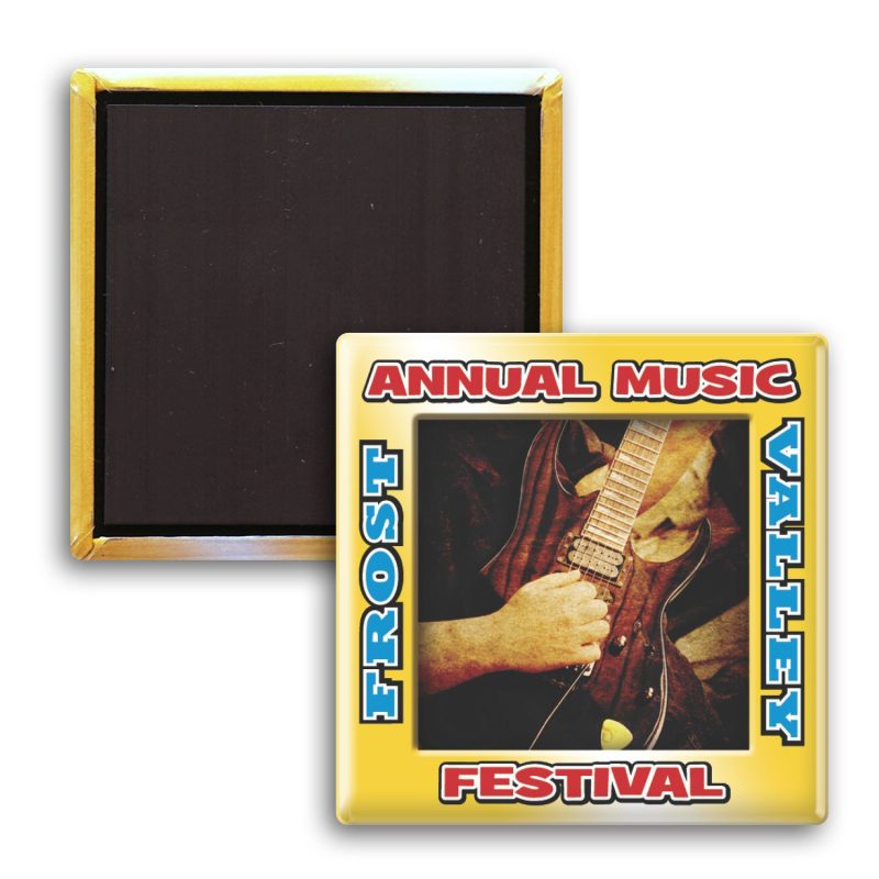 Custom Square Button w/ Magnet - 2
