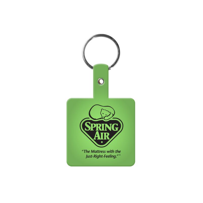 Custom Square Flexible Key Tag - 4